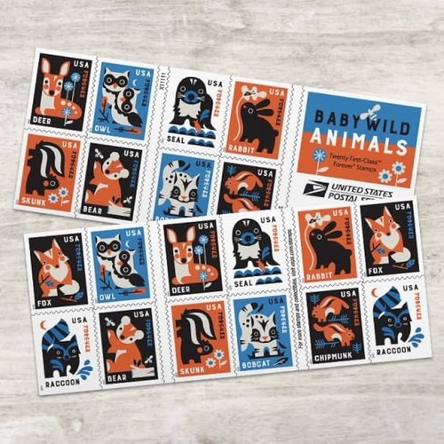 Usps postage stamps sheet - usps,